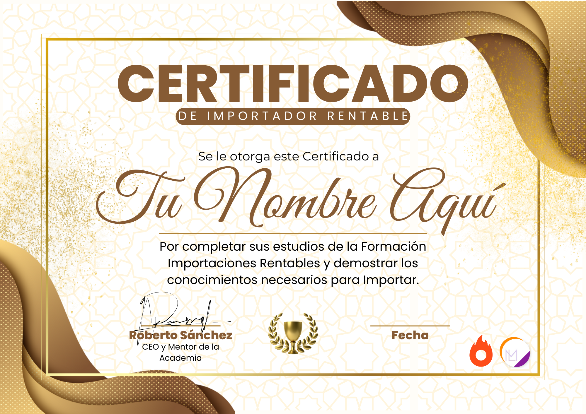 White and Gold Luxury Appreciation Certificate (3)