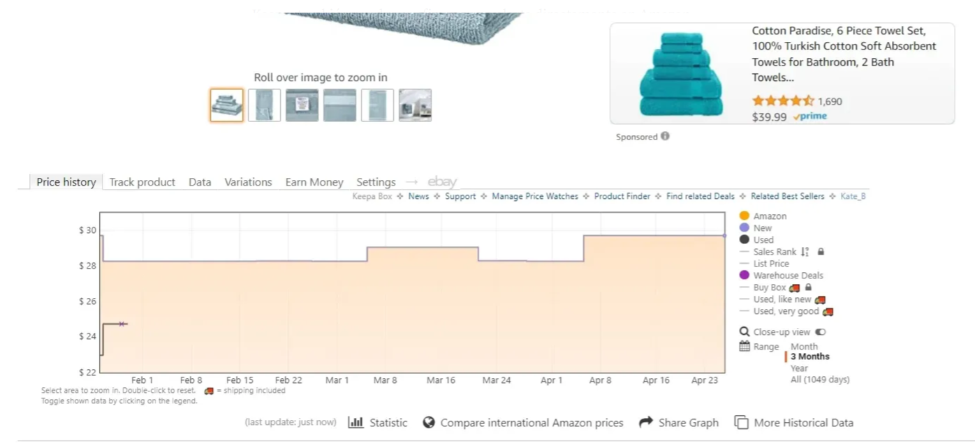 Extensión de Keepa para el Navegador