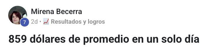 Mirena: 859 dólares de promedio en un día