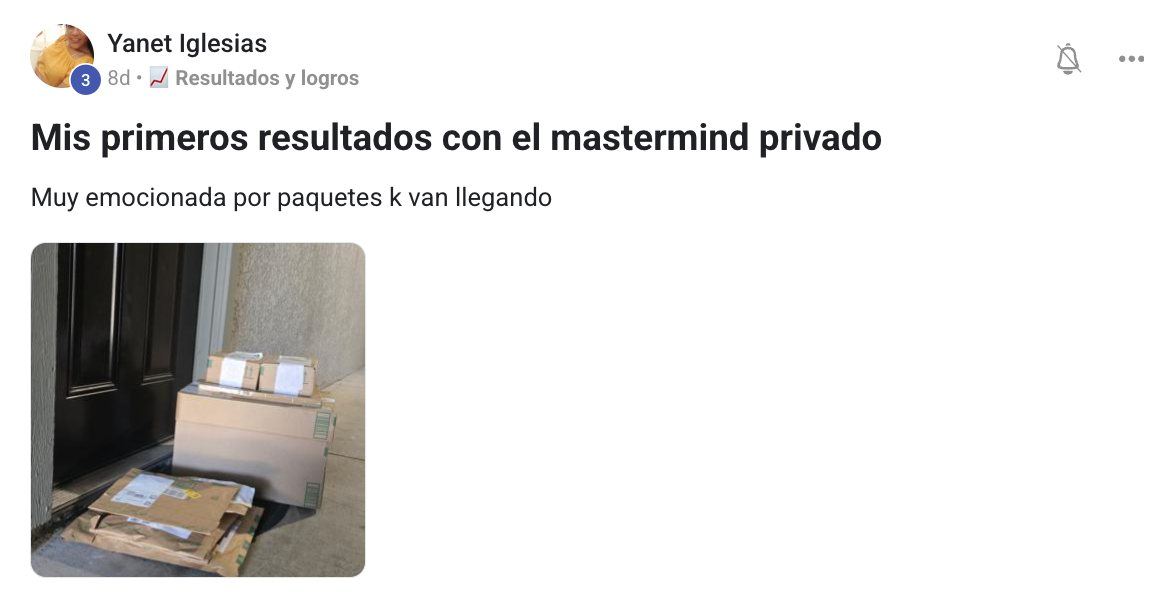 Primeros resultados de Yanet en el coaching