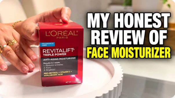 Miniatura creada por Dublivo con un fotograma real del vídeo y el texto My Honest Review of Face Moisturizer